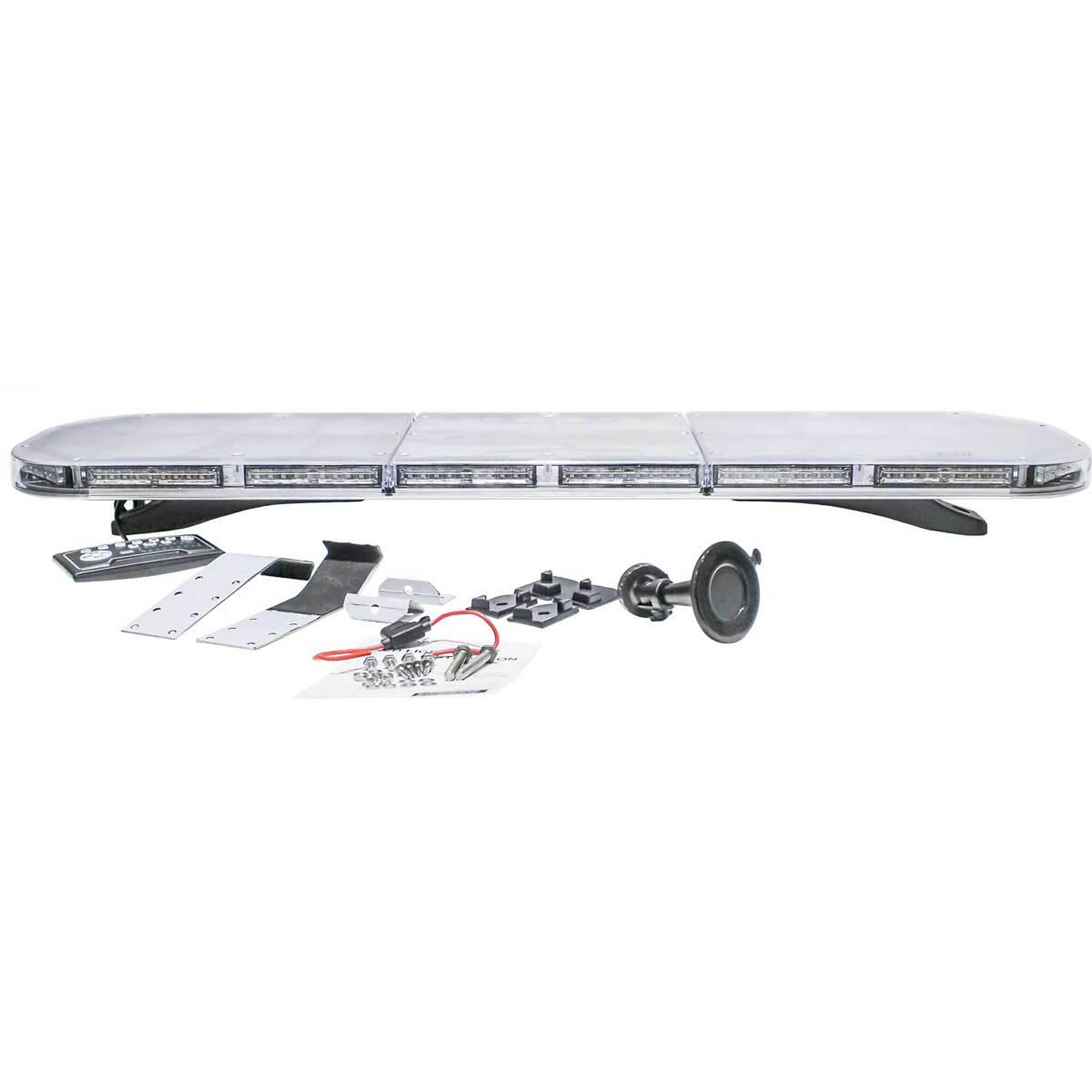 Tiger Lights Multi-Function Amber Warning Light Bar - 46in., LED, Clear Lens, 360° Flashing, Model# TL1500